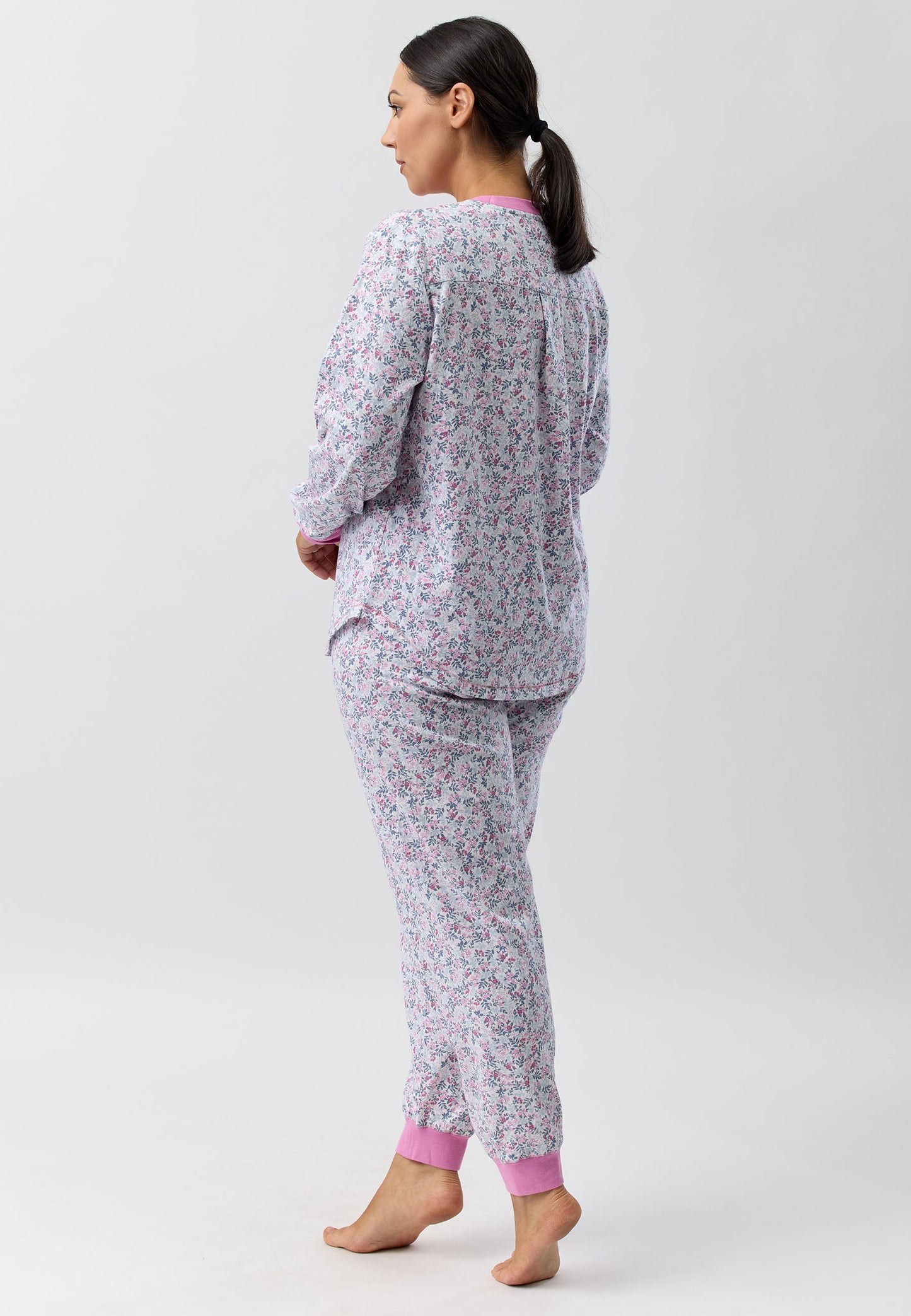 FLOWERETTE SKI PJ SET PINK - SK102F5