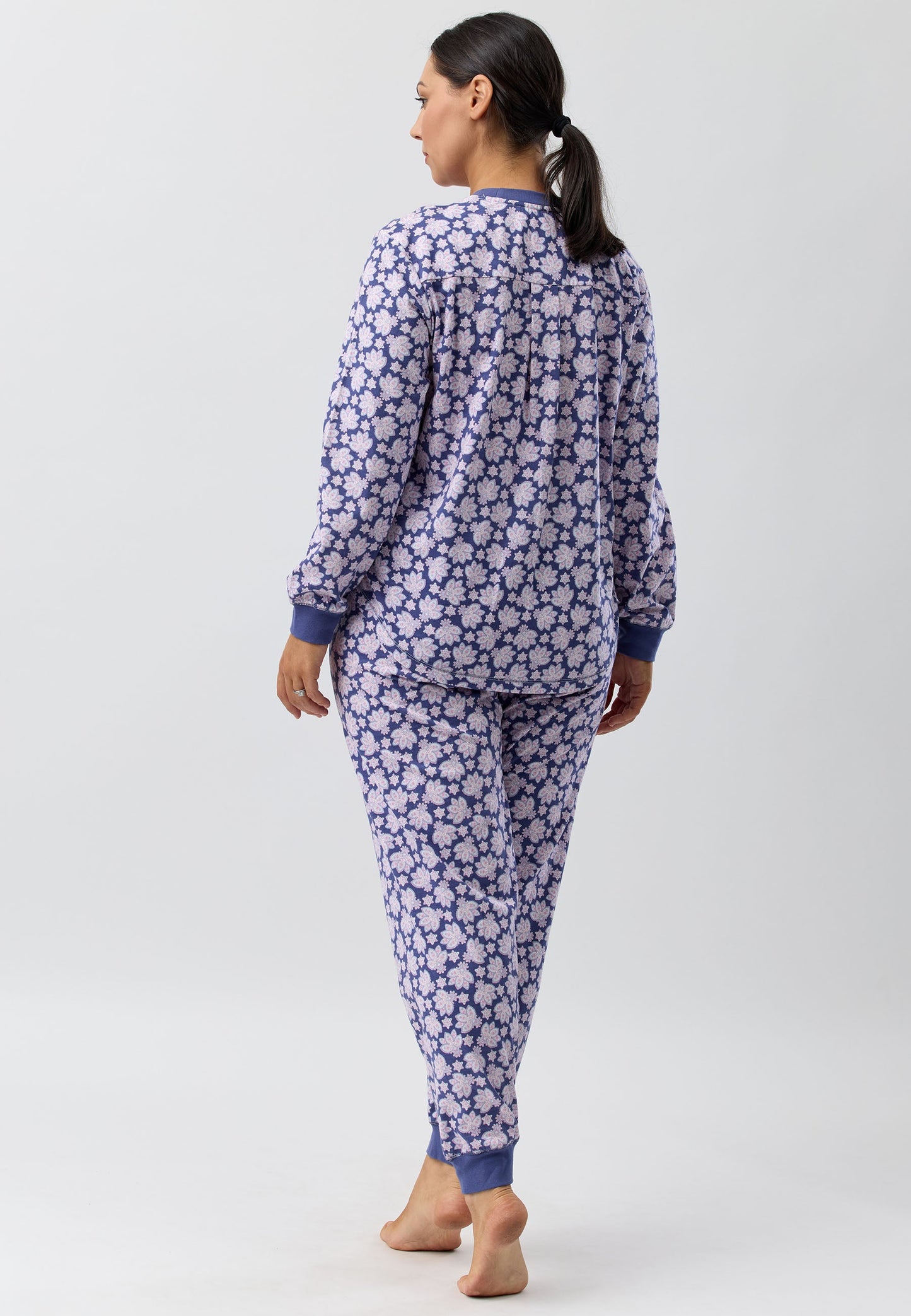 PAISLEY SKI PJ SET MARINE - SK102P5