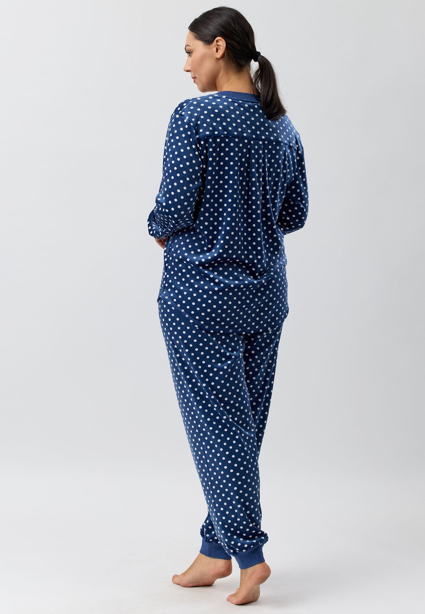 VELOUR SKI PJ SET NAVY - SK125V5