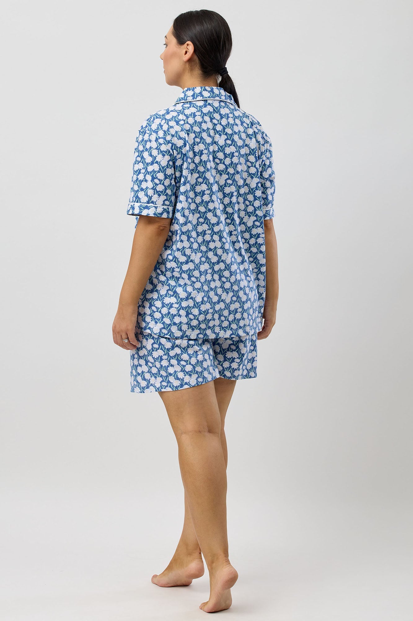 DAISIES SHORT PJ SET DENIM - SK126D5