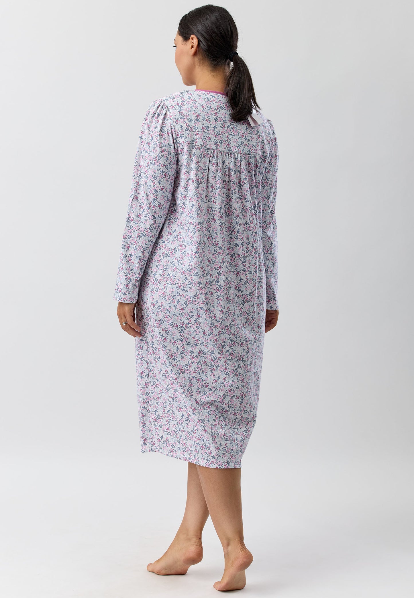 FLOWERETTE TIE NIGHTIE PINK - SK202F5