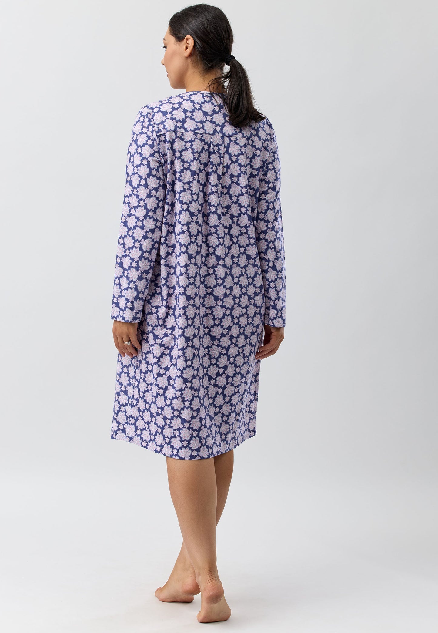 PAISLEY NIGHTIE MARINE - SK203P5