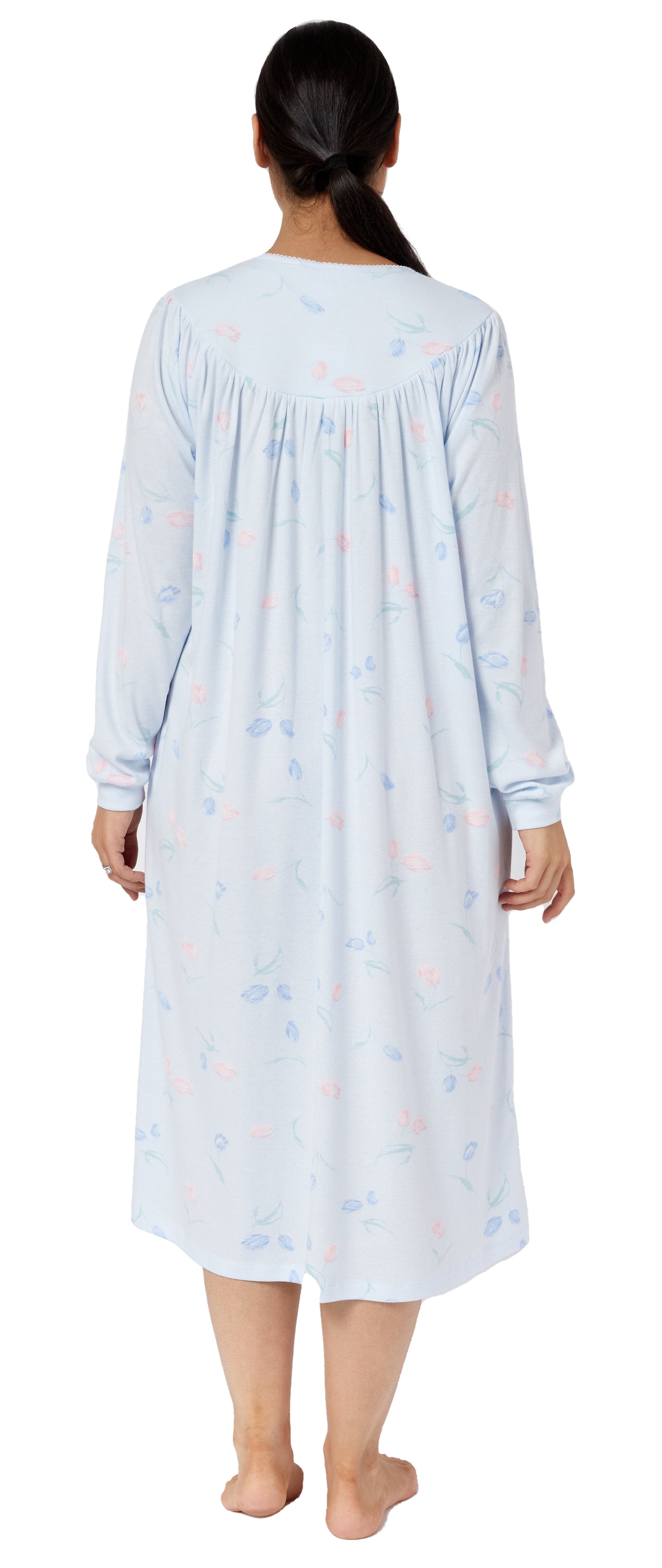 TULIP YOKE NIGHTIE BLUE - SK230TU