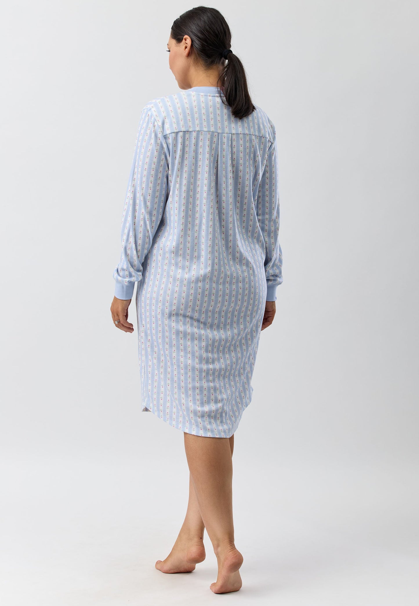 ROSE STRIPE SKI NIGHTIE BLUE - SK231R5