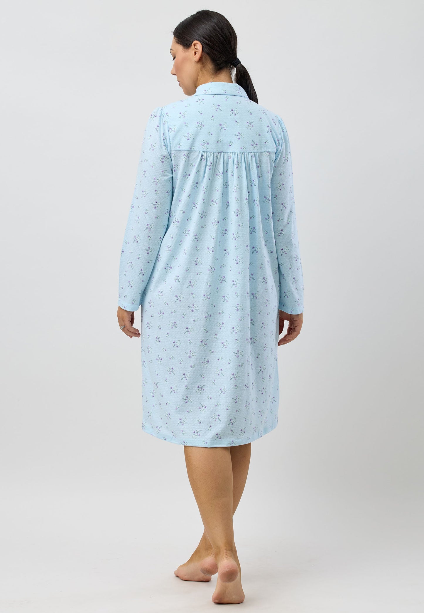 SWEET PEA COLLAR NIGHTIE AQUA - SK251S5