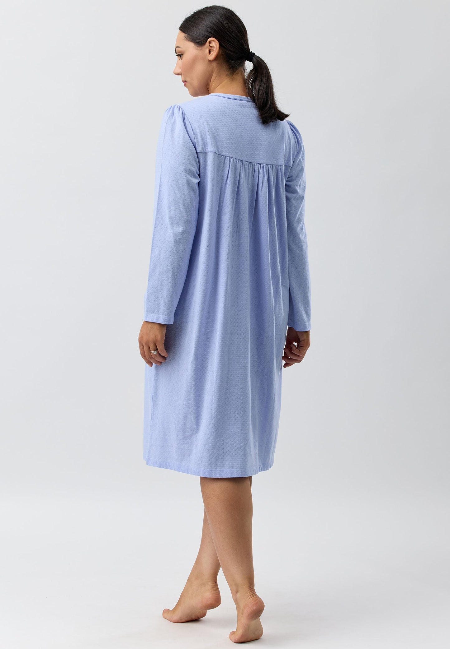 FLEUR EMBROIDERED NIGHTIE LAVENDER - SK253F5