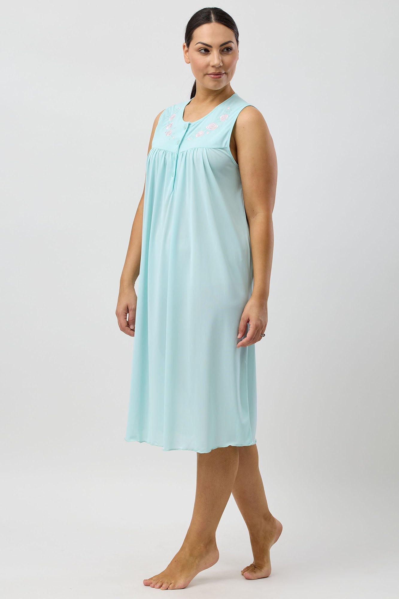 TRILOBAL SLEEVELESS NIGHTIE MINT - SK425T5
