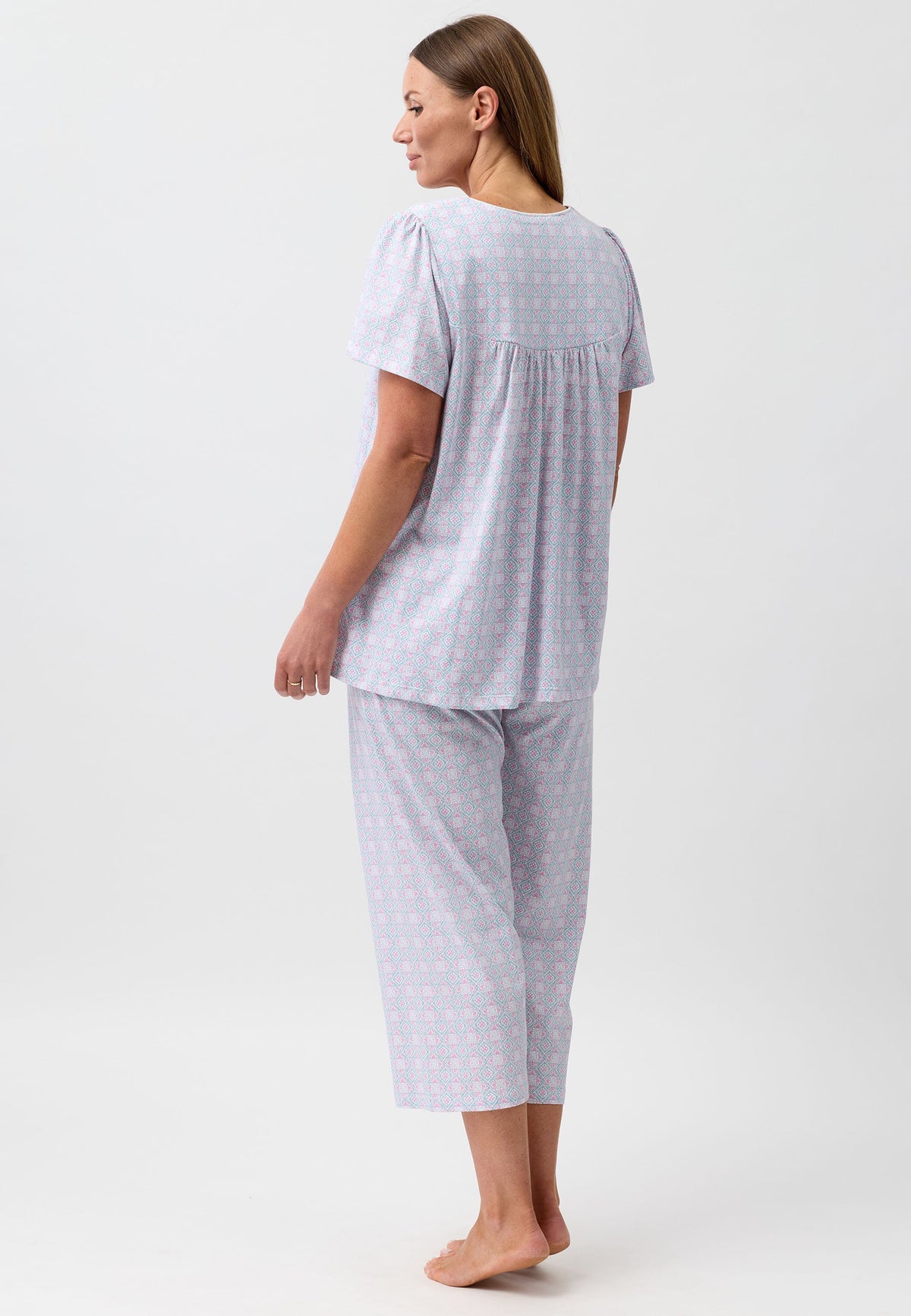 BATIK 3/4 PJ SET SAGE - SK521B6