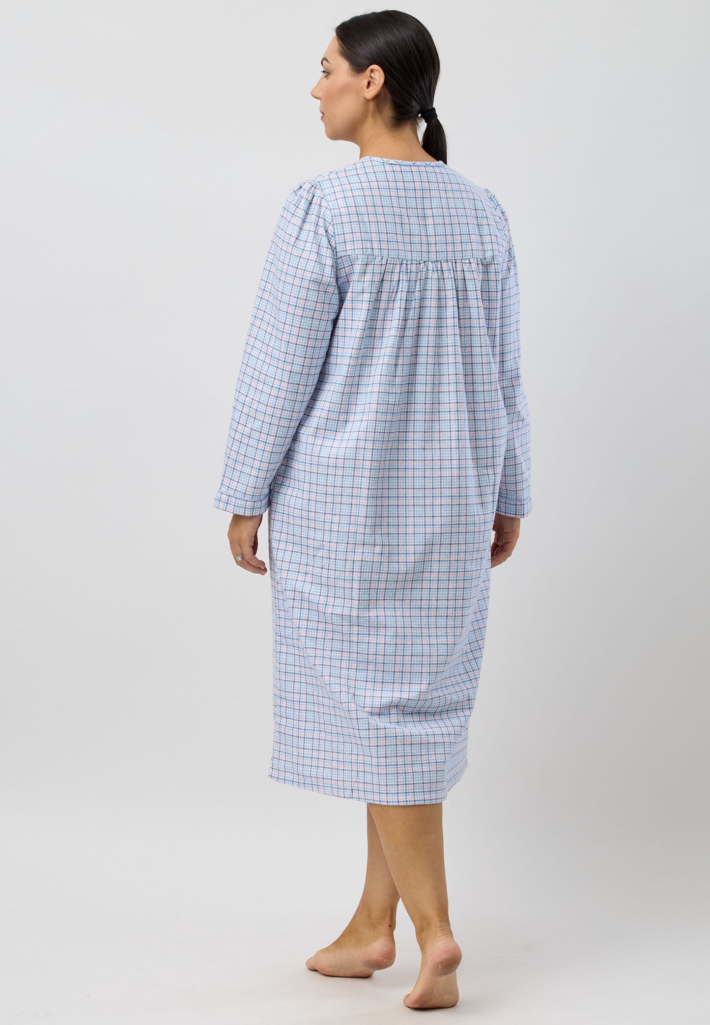 HOUNDSTOOTH NIGHTIE BLUE - SK625H5
