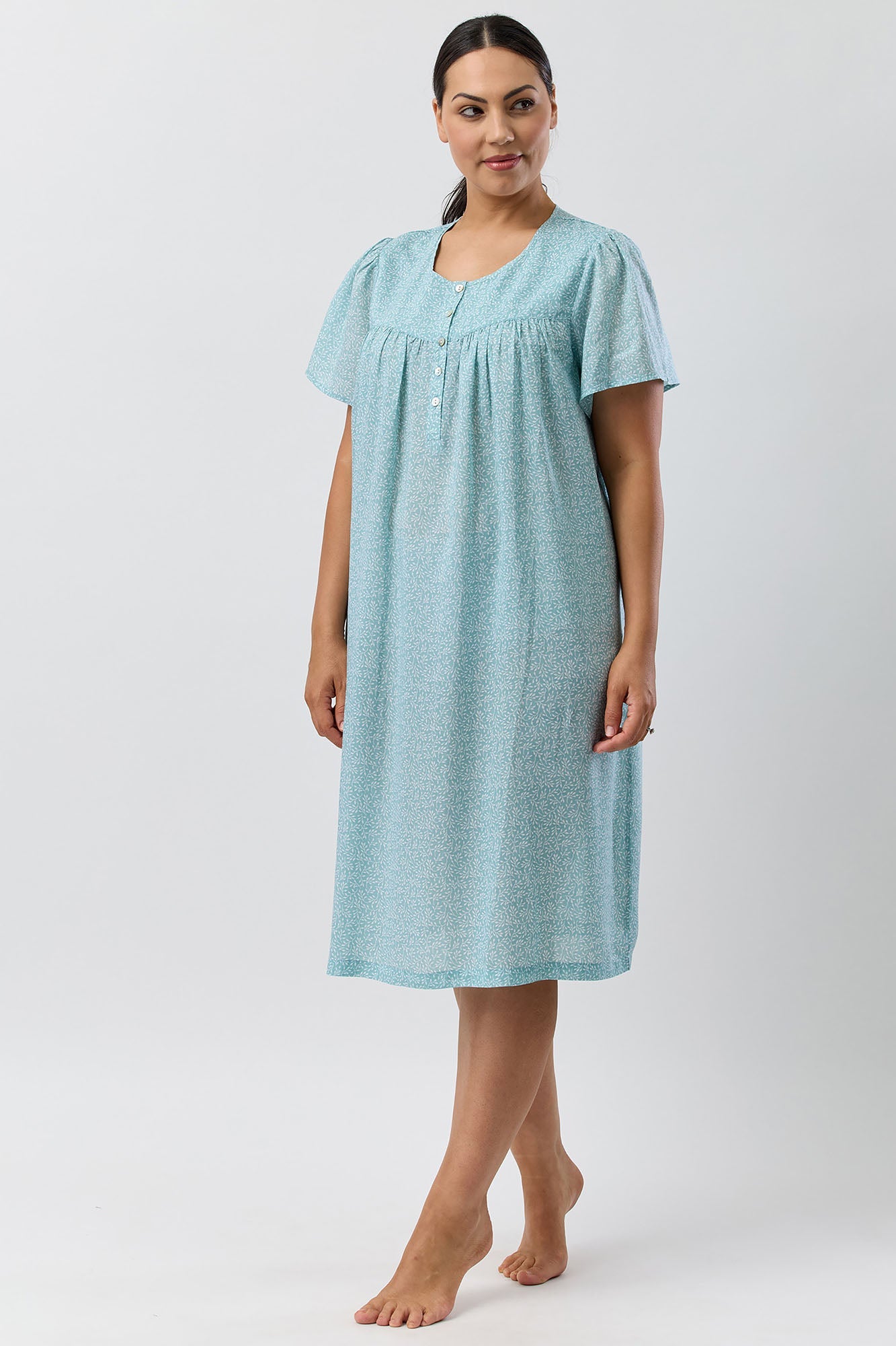 FOLIAGE NIGHTIE JADE - SK709F5