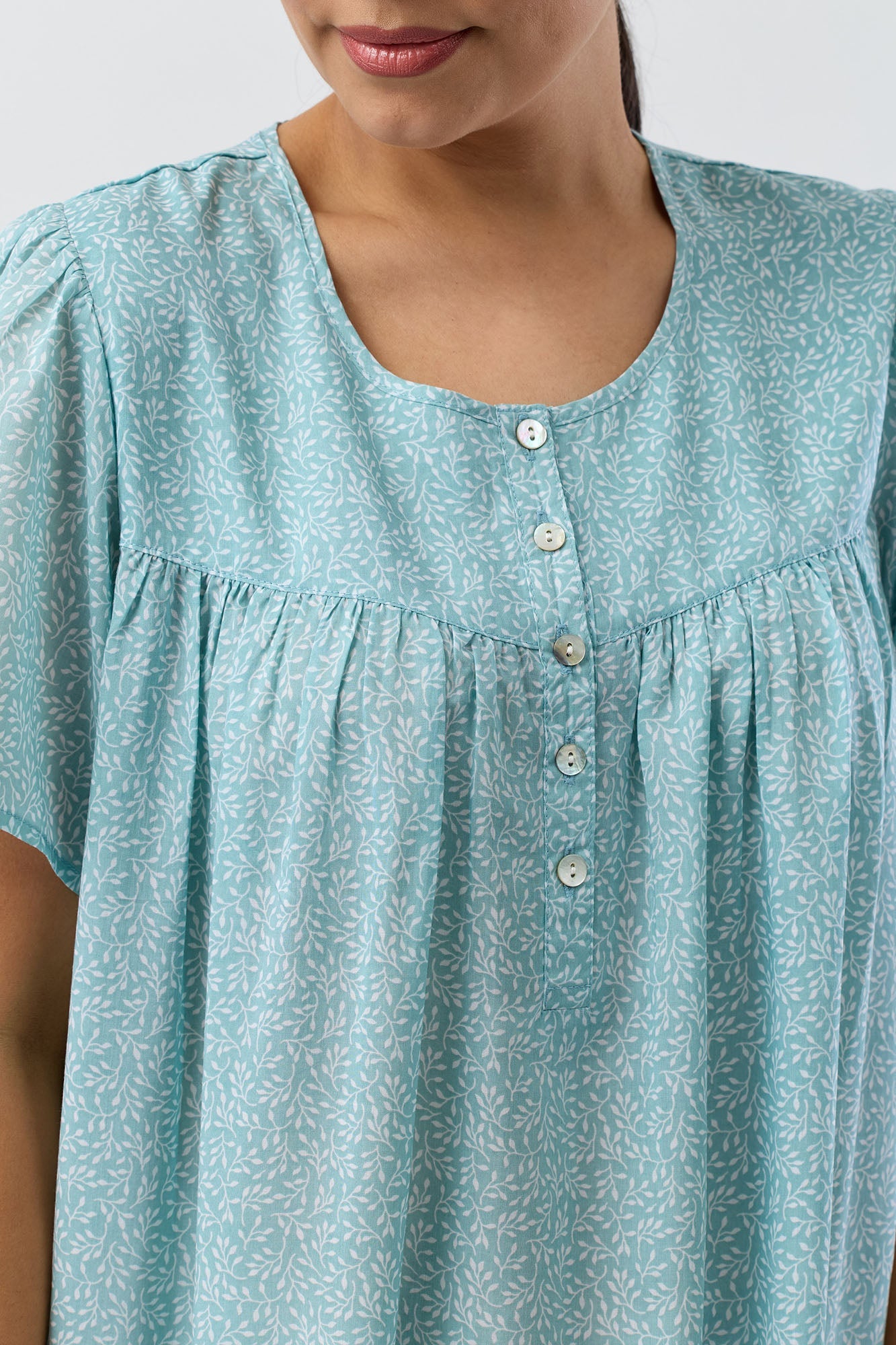 FOLIAGE NIGHTIE JADE - SK709F5