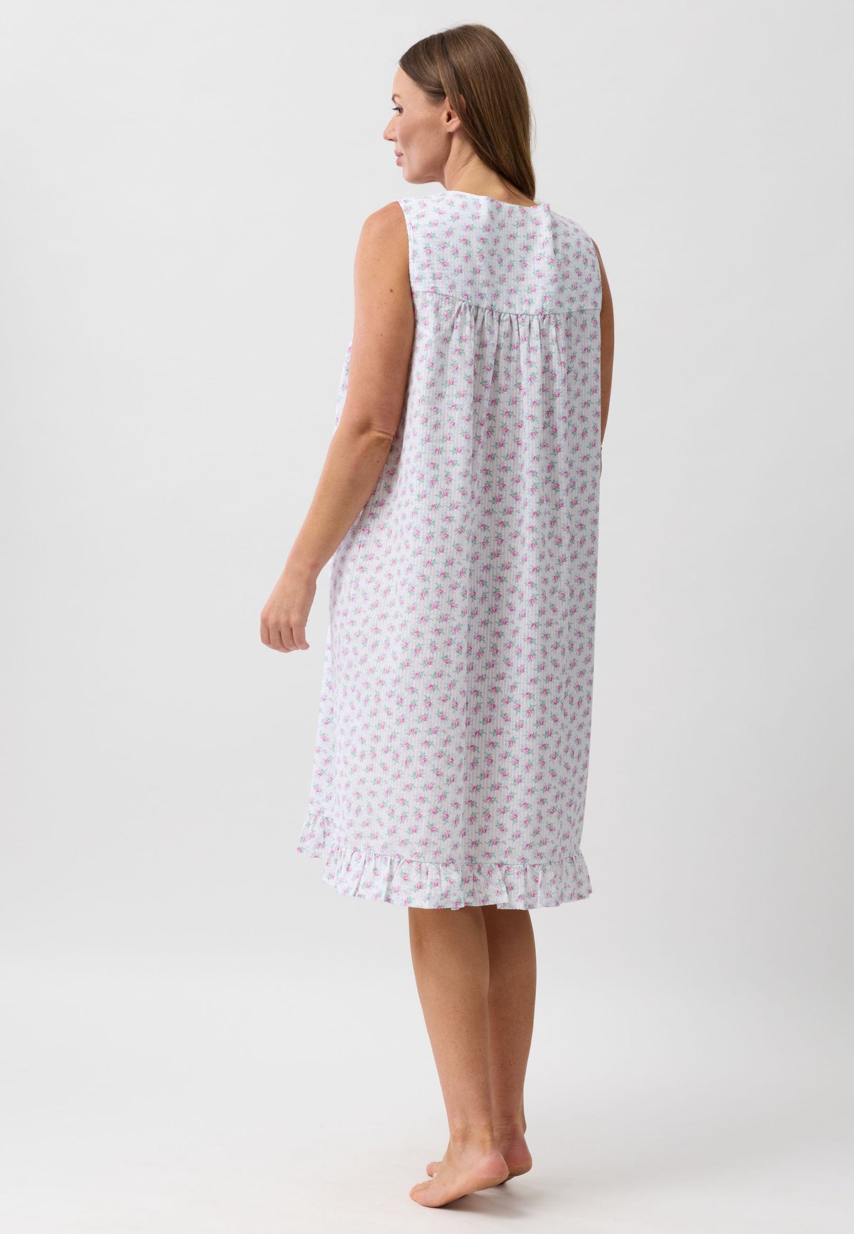 ROSEBUD SLEEVELESS NIGHTIE PINK - SK817R6