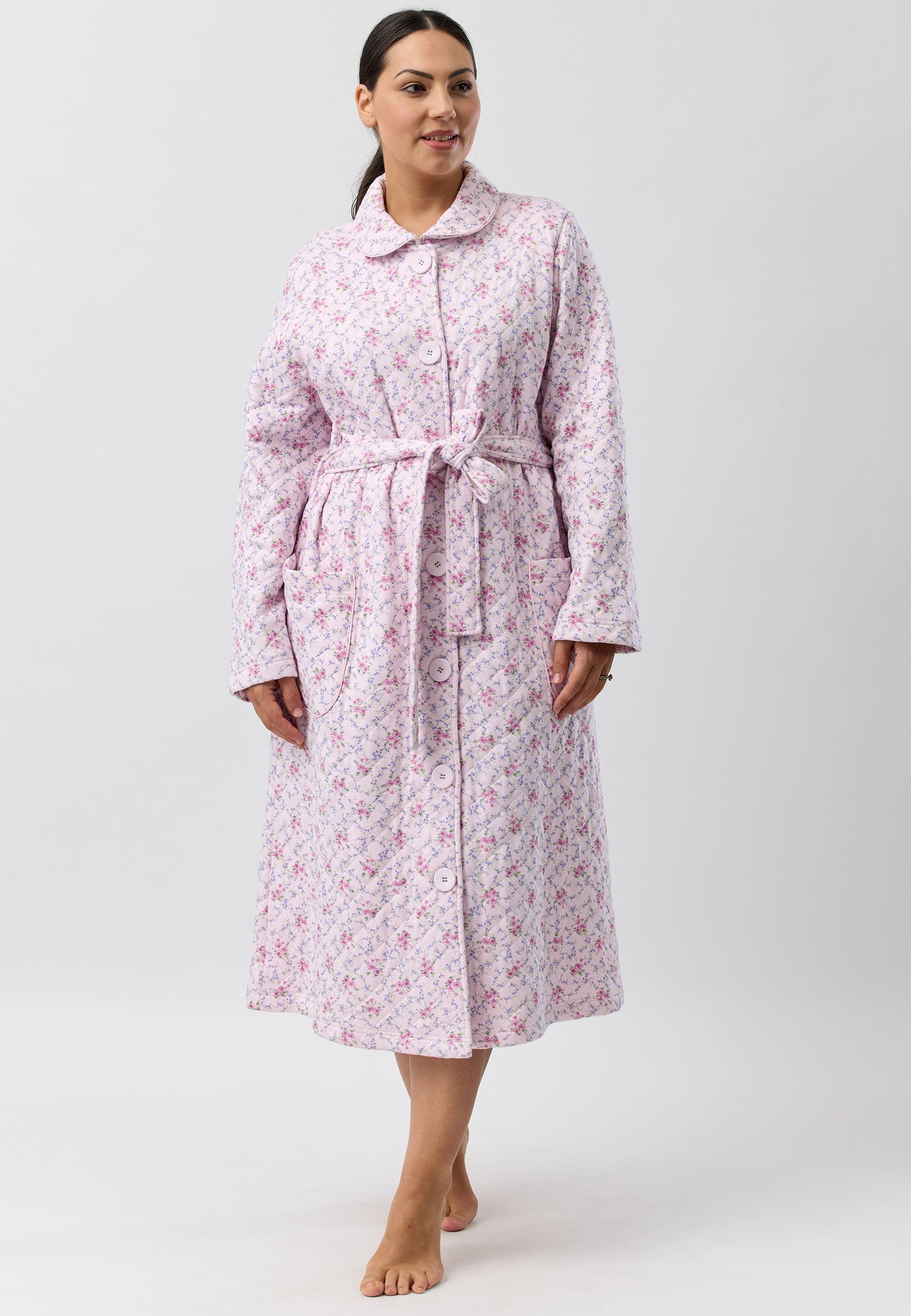 POSY QUILT GOWN PINK - SK924PO5