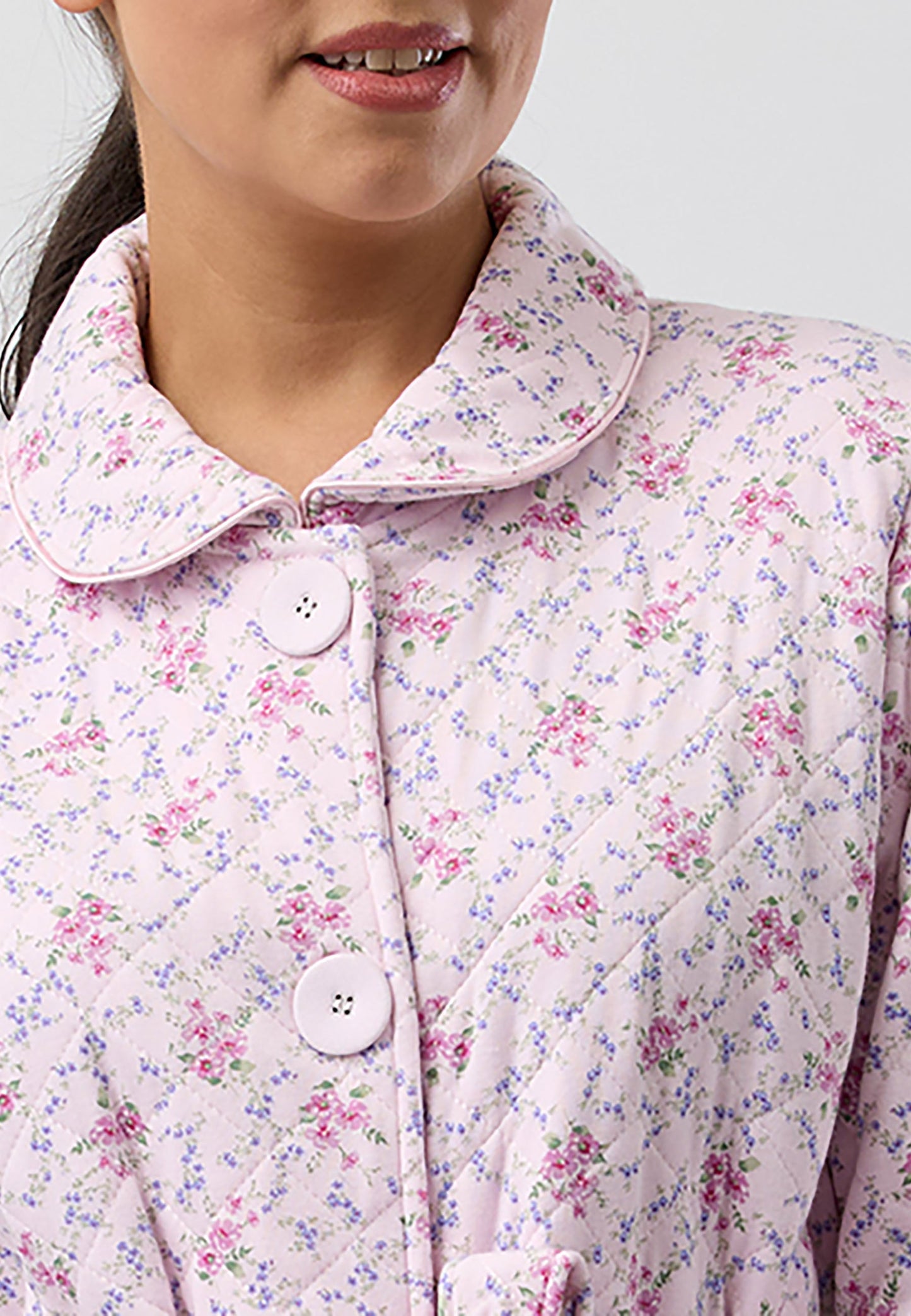 POSY QUILT GOWN PINK - SK924PO5