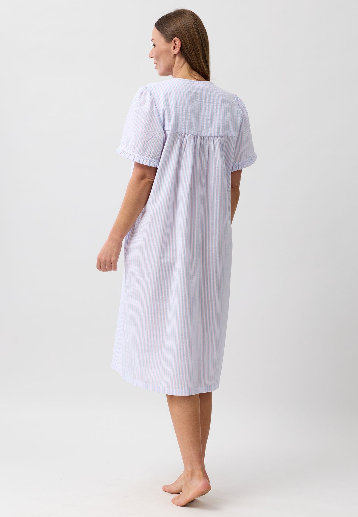 STRIPE BRUNCH COAT PINK - SK926S6