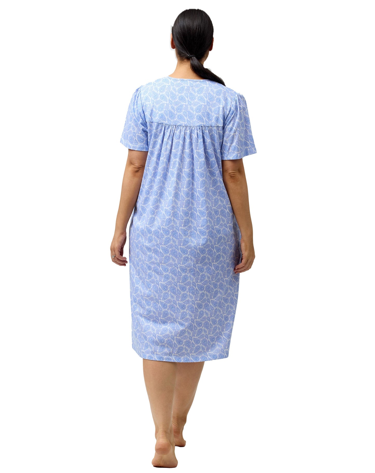 PAISLEY BRUNCH COAT BLUE - SK927P