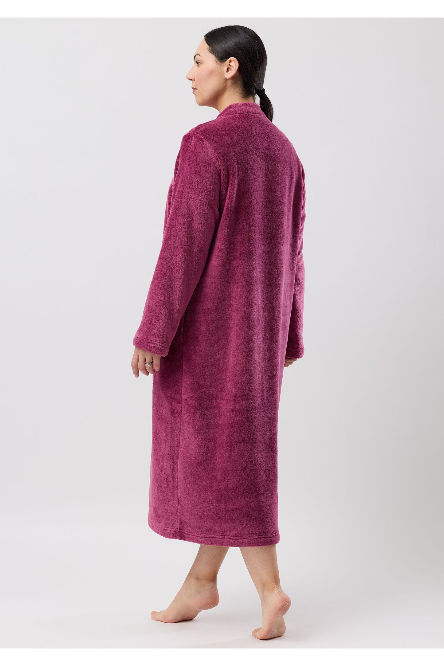 BUTTON GOWN - MID 120cm BERRY - SK941