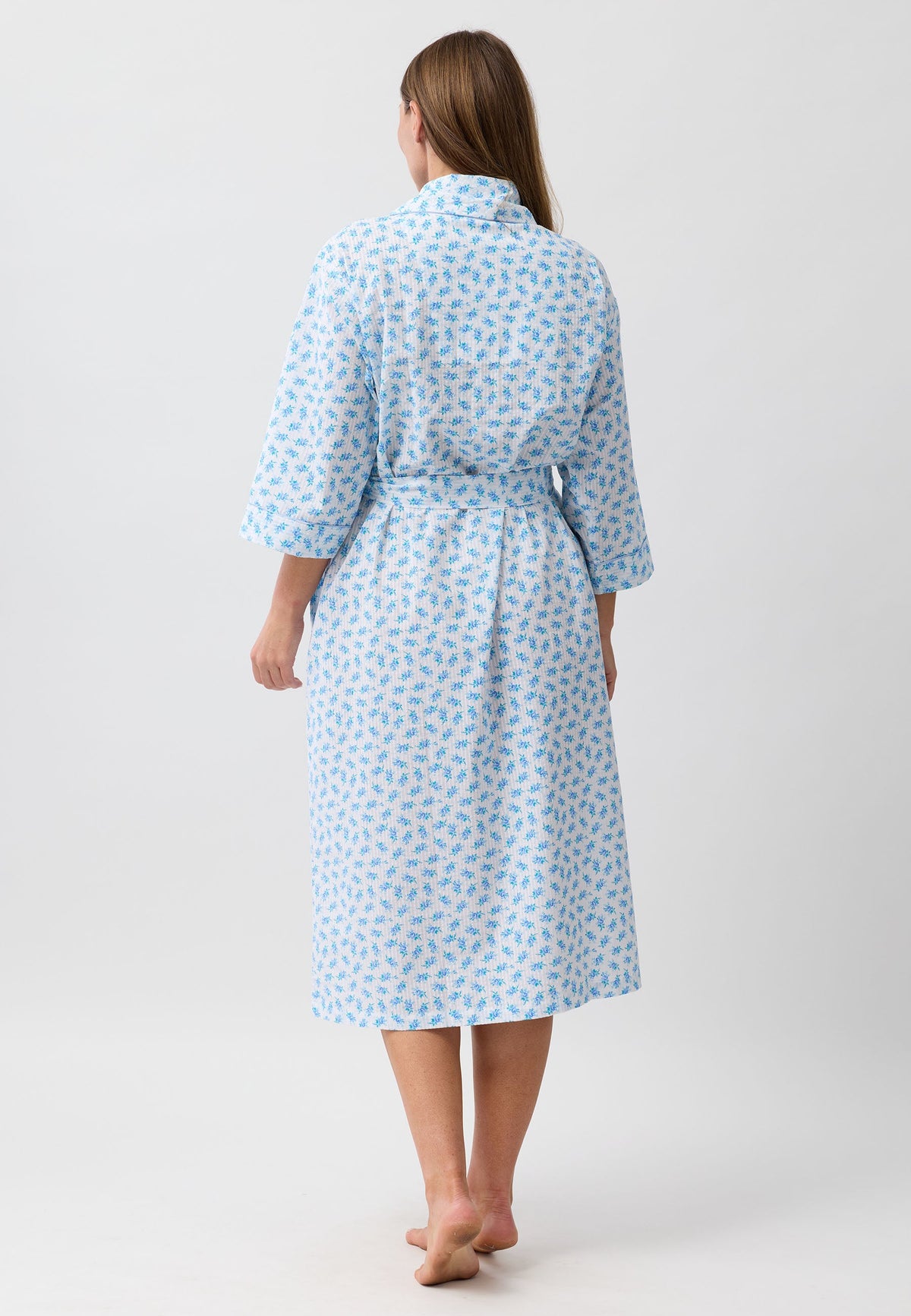 ROSEBUD WRAP ROBE BLUE - SK951R6