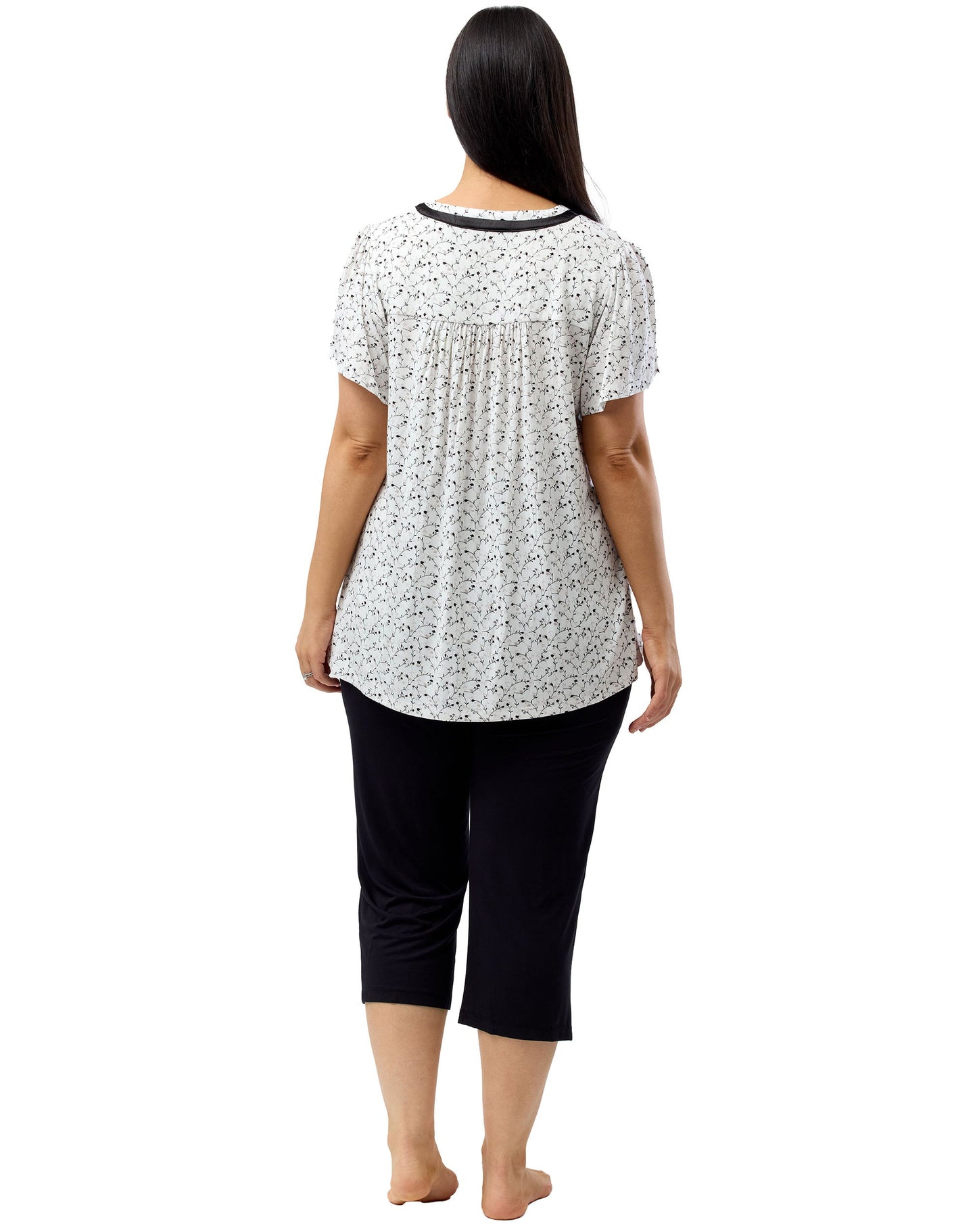 BOTANICAL PJ SET BLACK - Y252BT