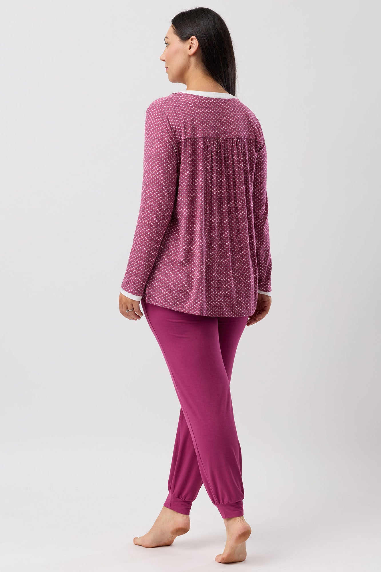 TULIP SKI PJ SET BORDEAUX - Y256T6