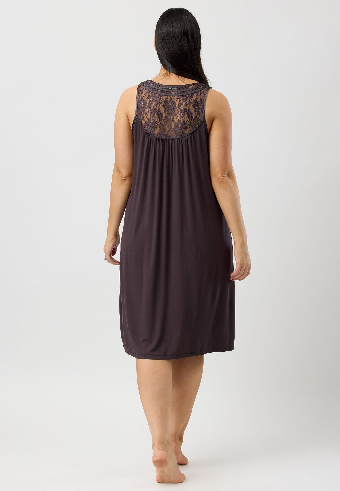 LACE CHEMISE CHOCOLATE - Y362