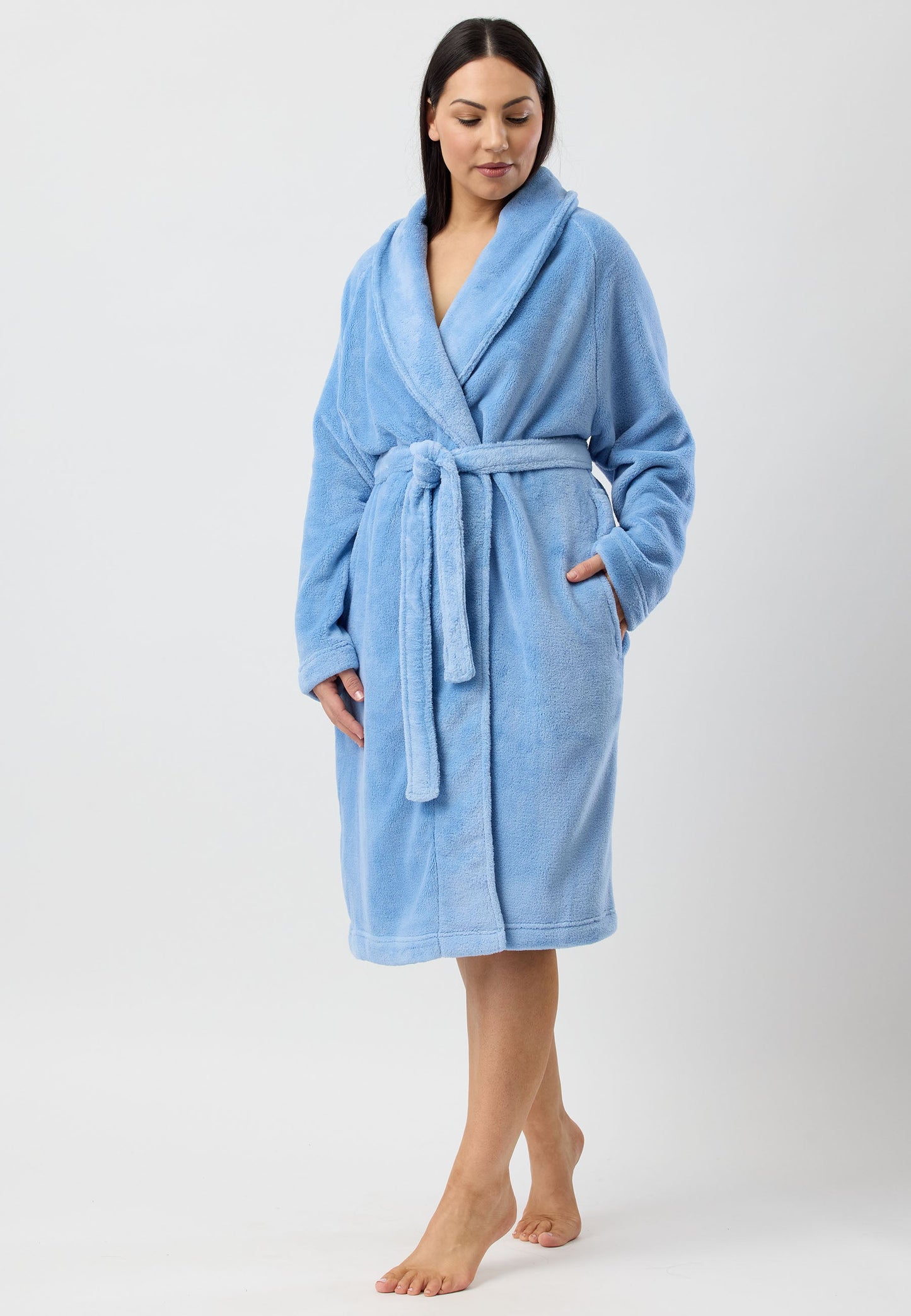 RAGLAN ROBE DUSK BLUE - Y808
