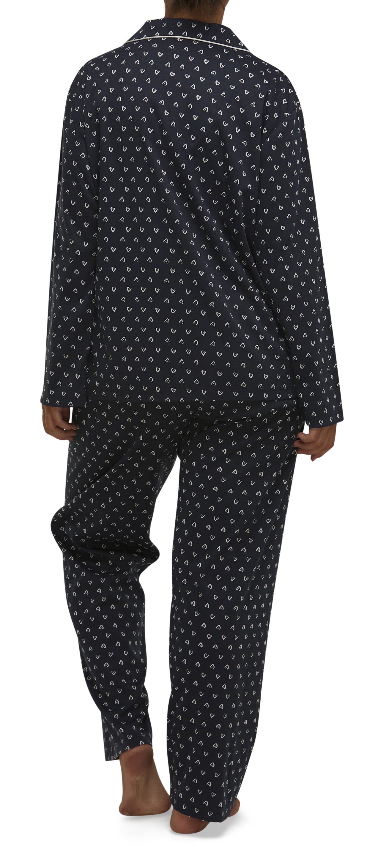 HEARTS REVERE PJ SET MIDNIGHT - SK105H