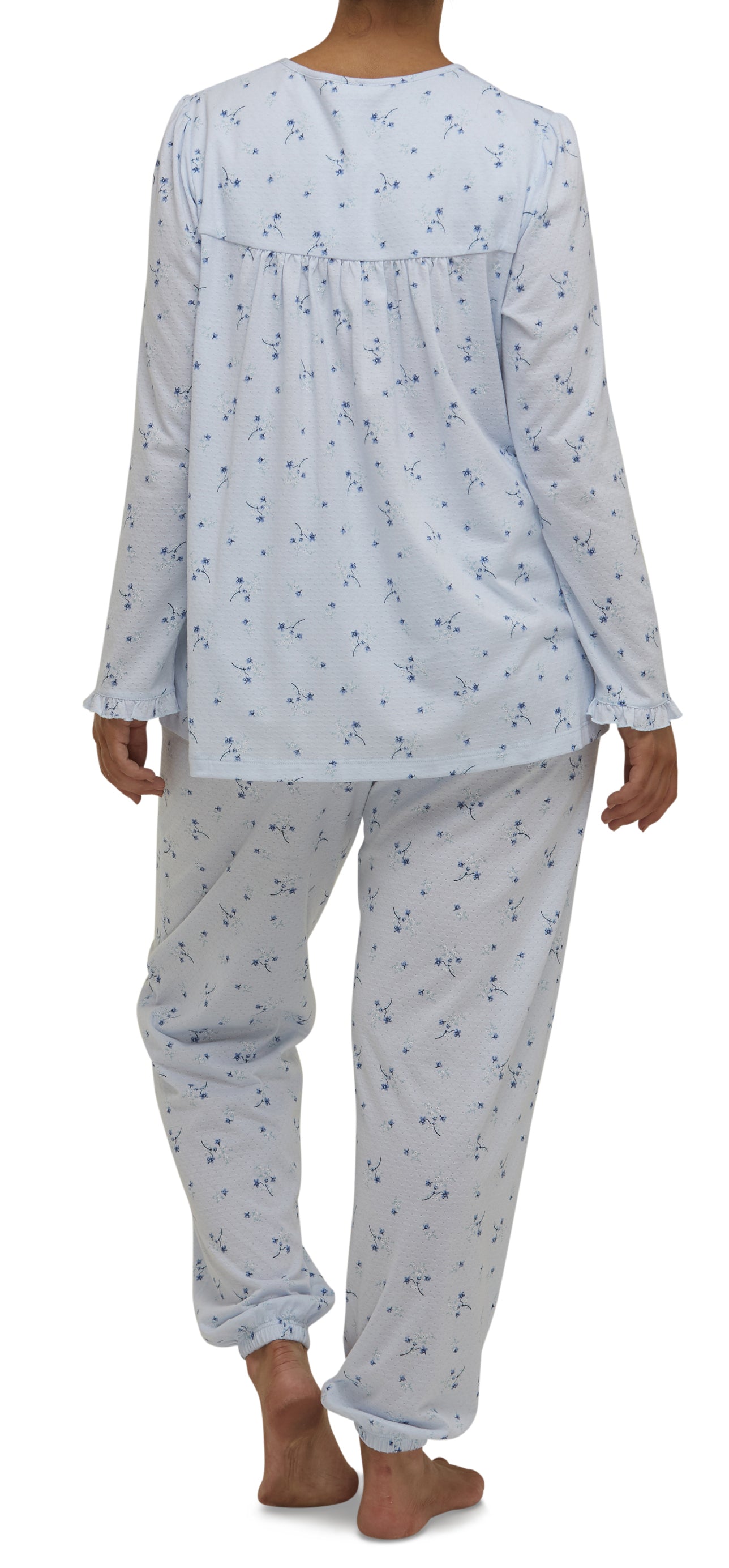 ISABEL RUFFLE PJ SET PALE BLUE - SK107I