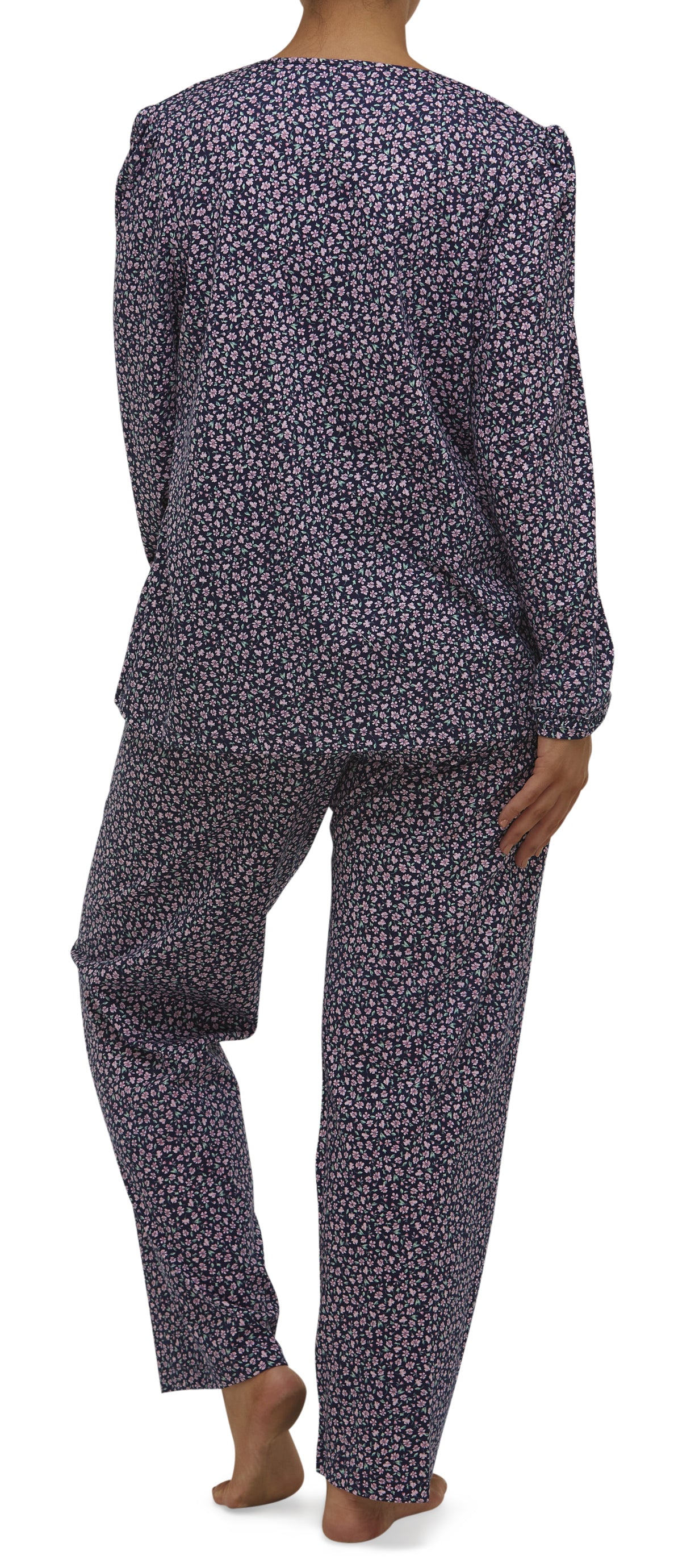 DITSY RUFFLE PJ SET NAVY -SK111D