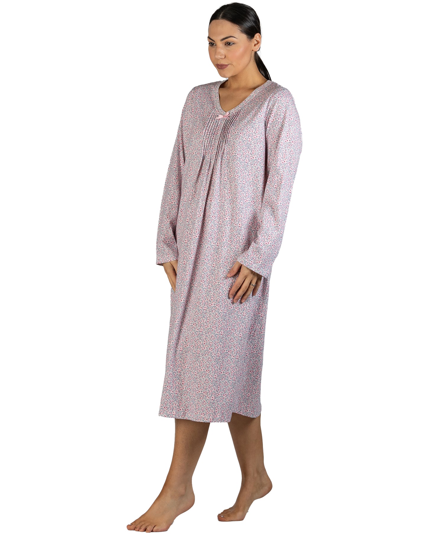 BLOSSOM CROCHET NIGHTIE PINK - SK208B