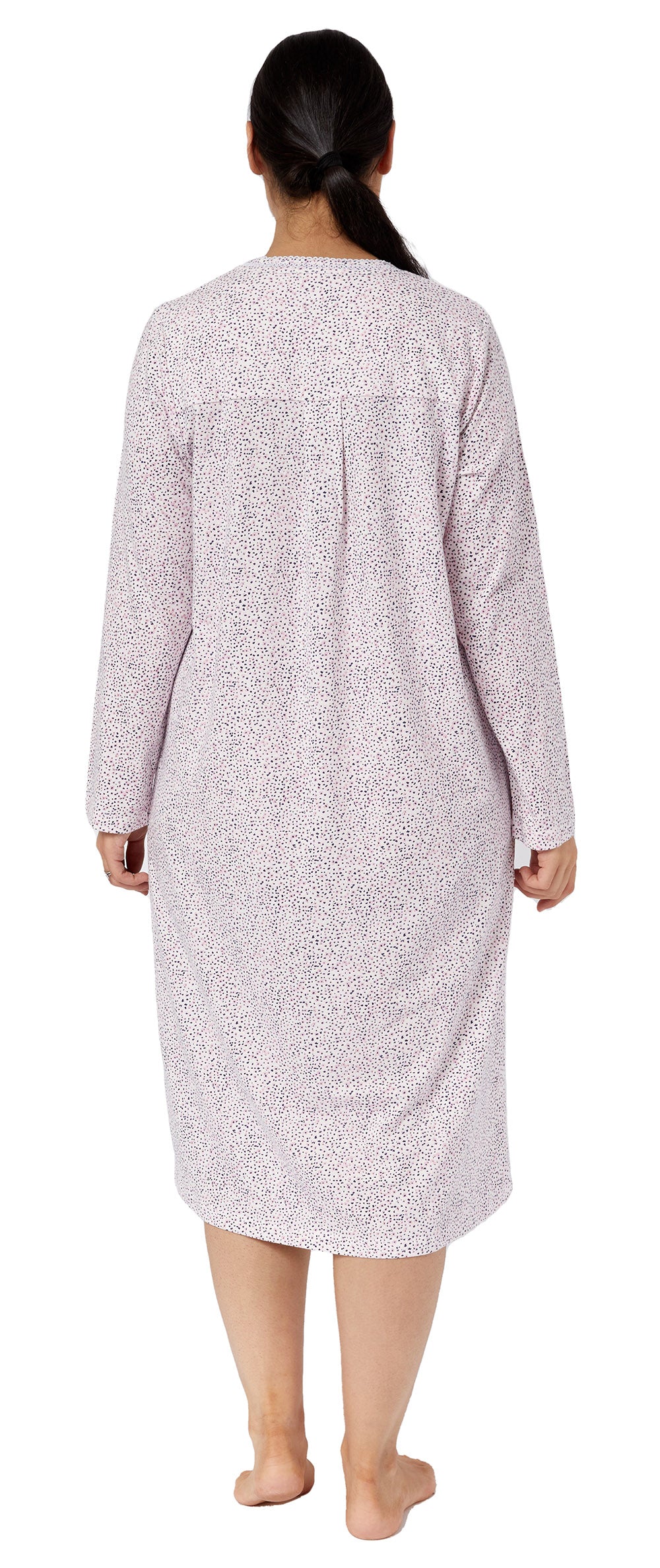 CONFETTI CROCHET NIGHTIE PINK - SK208C