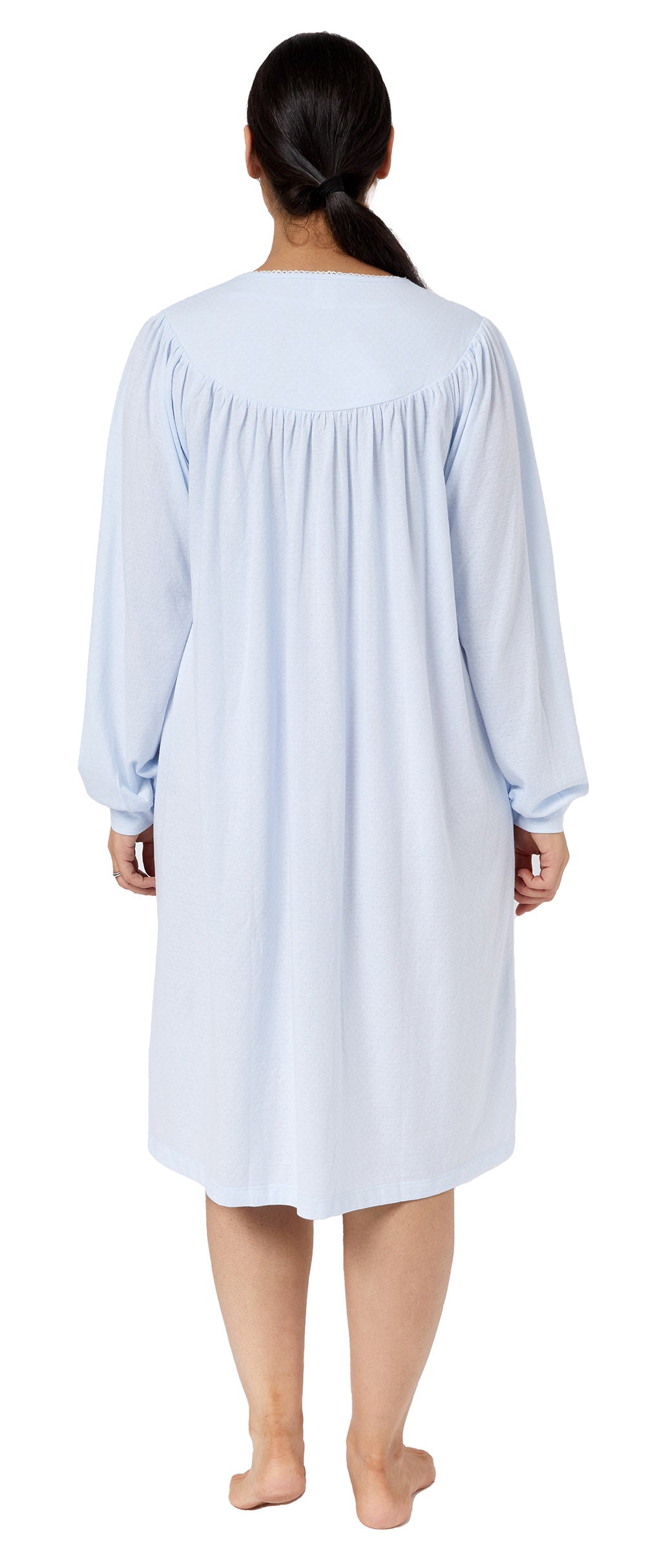 EMBROIDERED NIGHTIE BLUE - SK233E