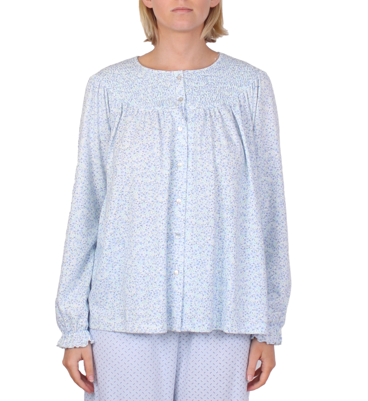 ELISSA BED JACKET / BLUE - SK355