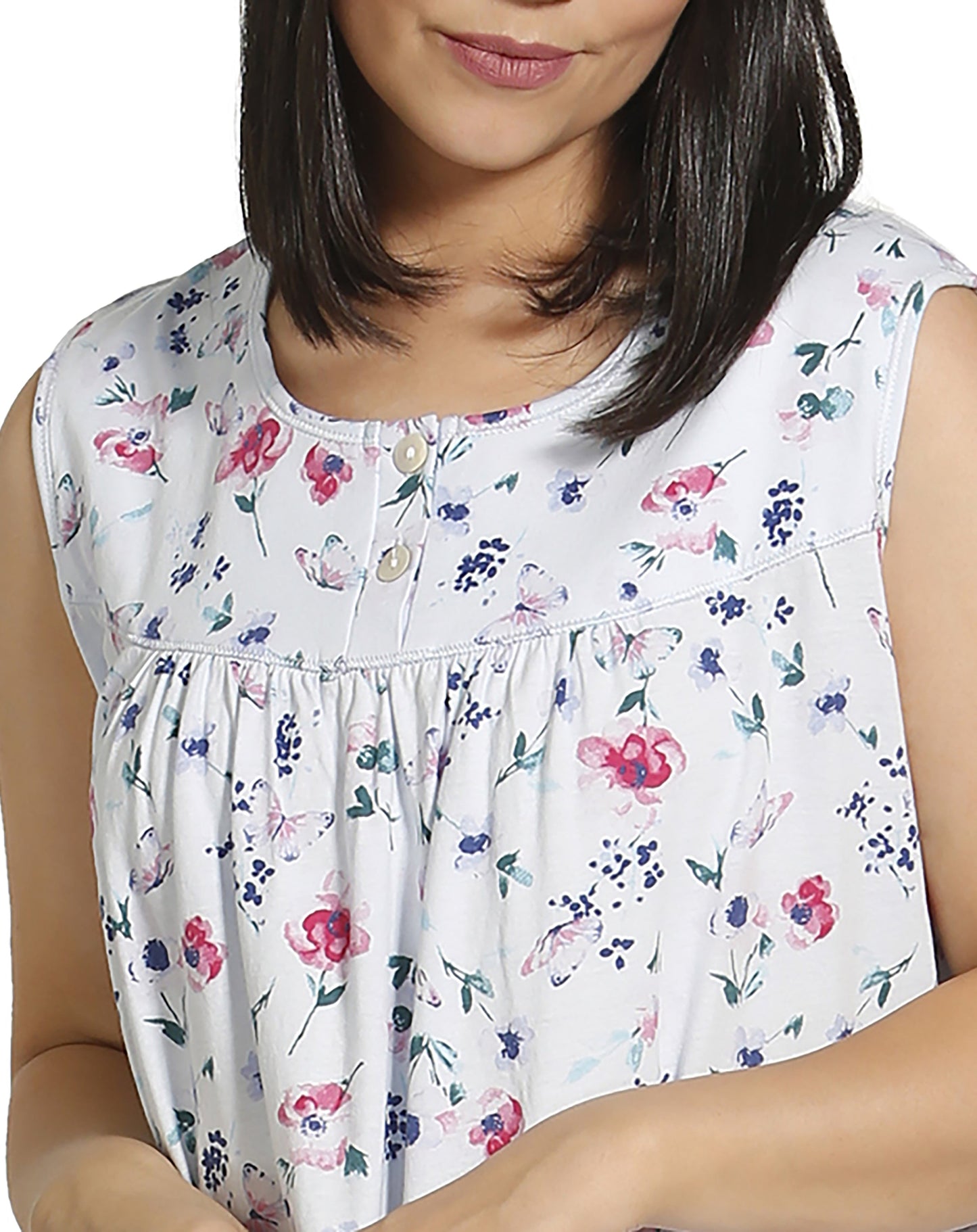 BUTTERFLIES SLEEVELESS NIGHITE BLUE - SK401B