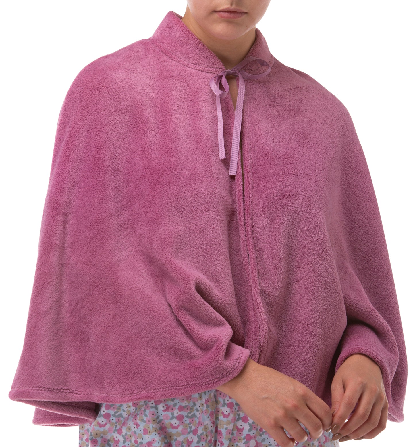 CARMEL FLEECE CAPE ROSE - SK404