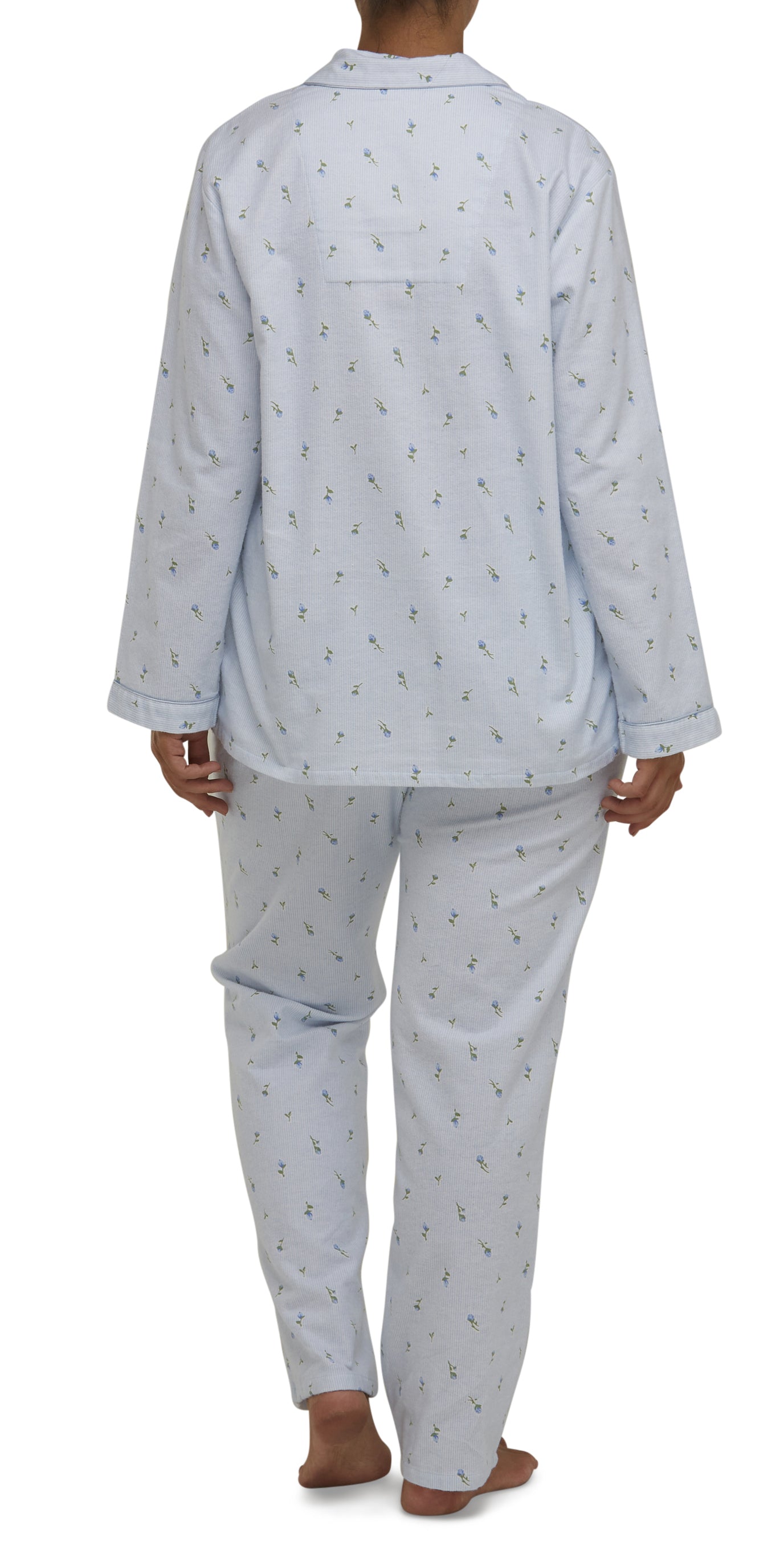 ROSE STRIPE REVERE PJ SET / BLUE-SK500R