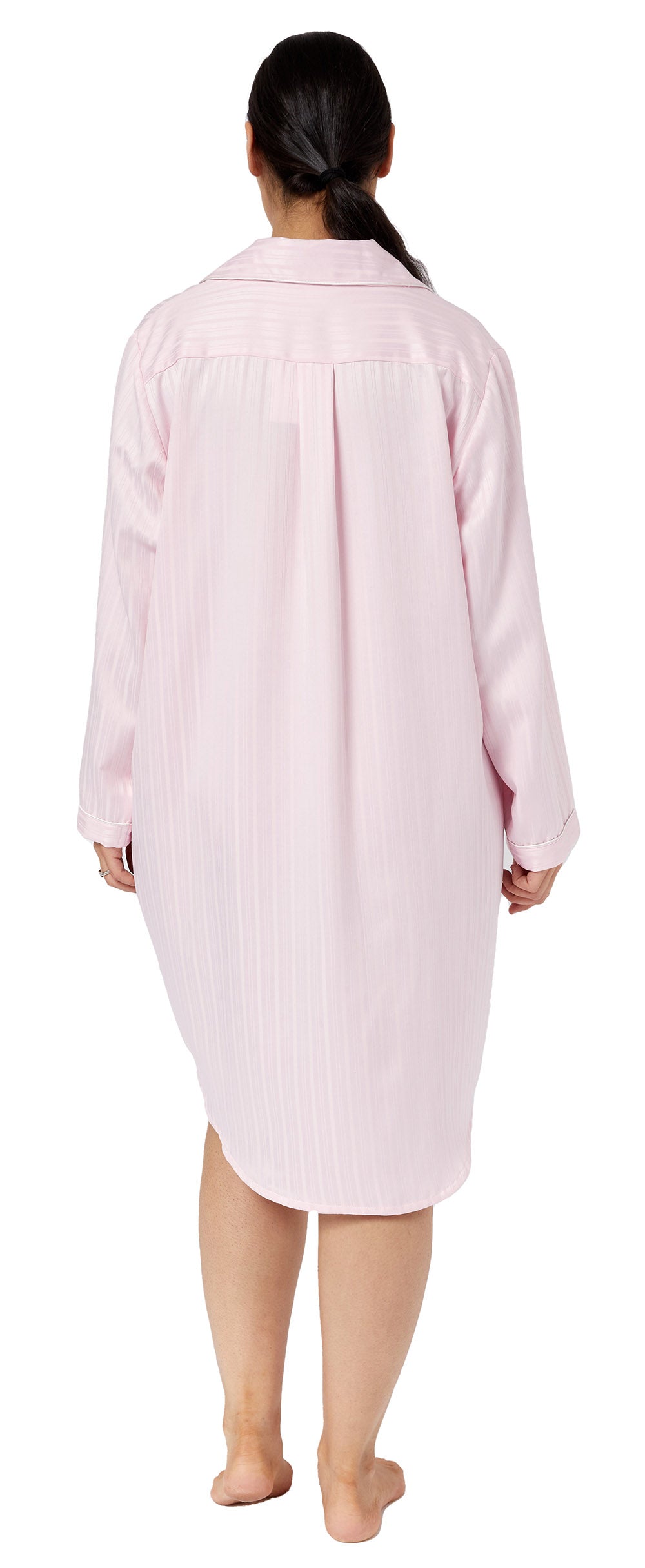 SATEEN NIGHTSHIRT PINK - SK613BS