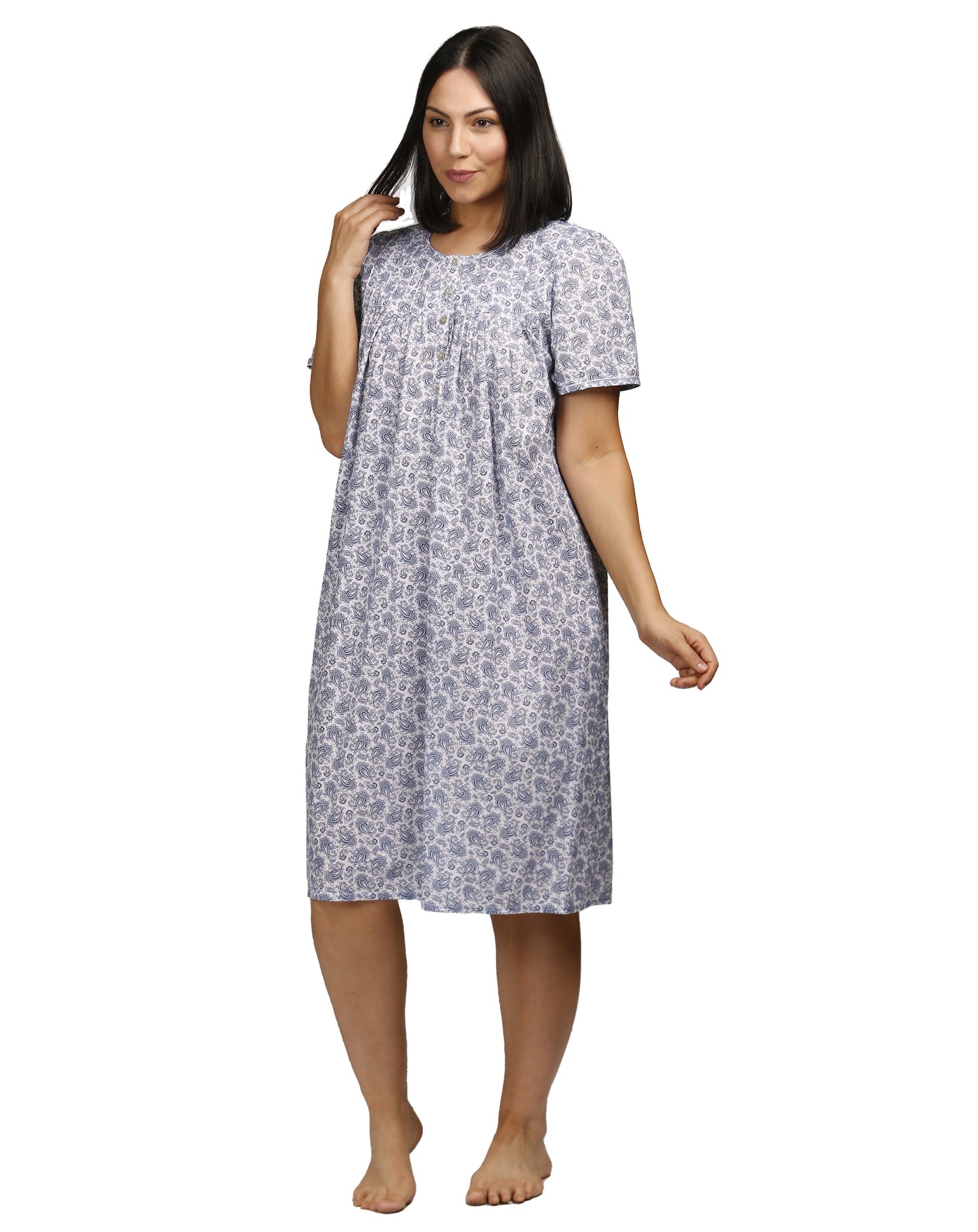 PAISLEY NIGHTIE BLUE - SK701P