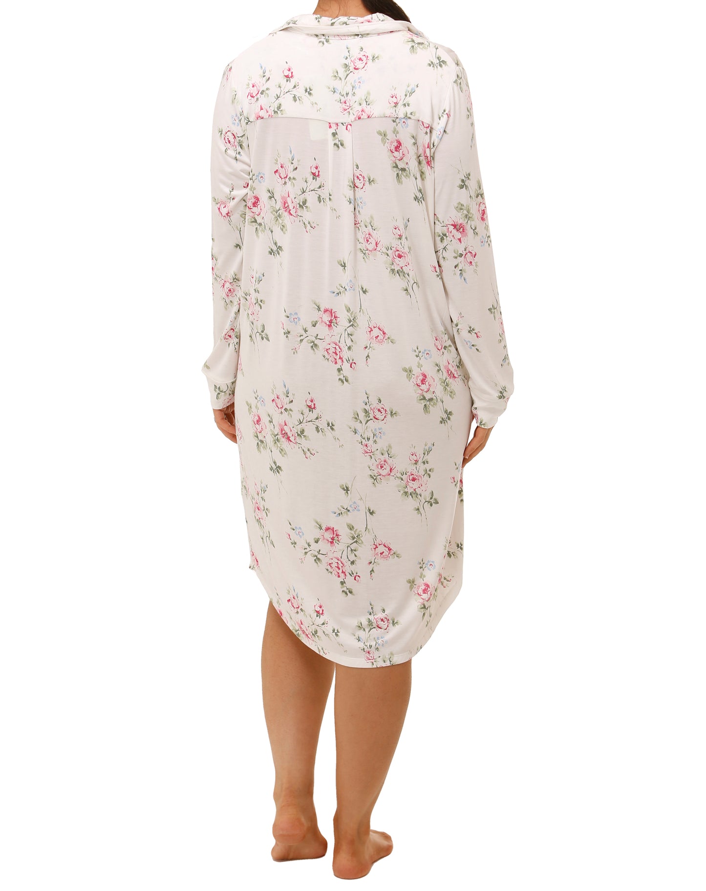 VINTAGE ROSE NIGHTSHIRT IVORY - Y385