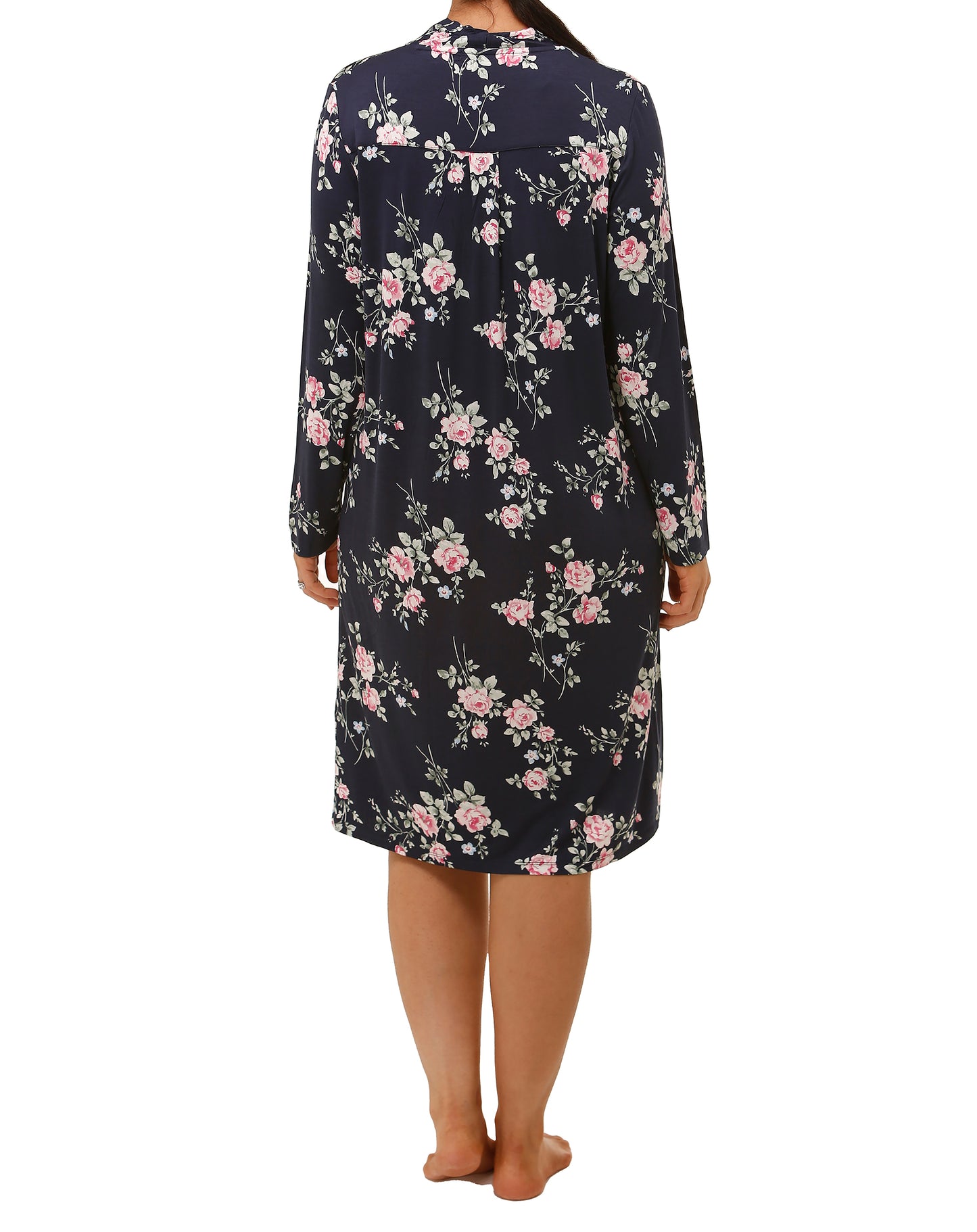 ROSE GARDEN NIGHTIE NAVY - Y387
