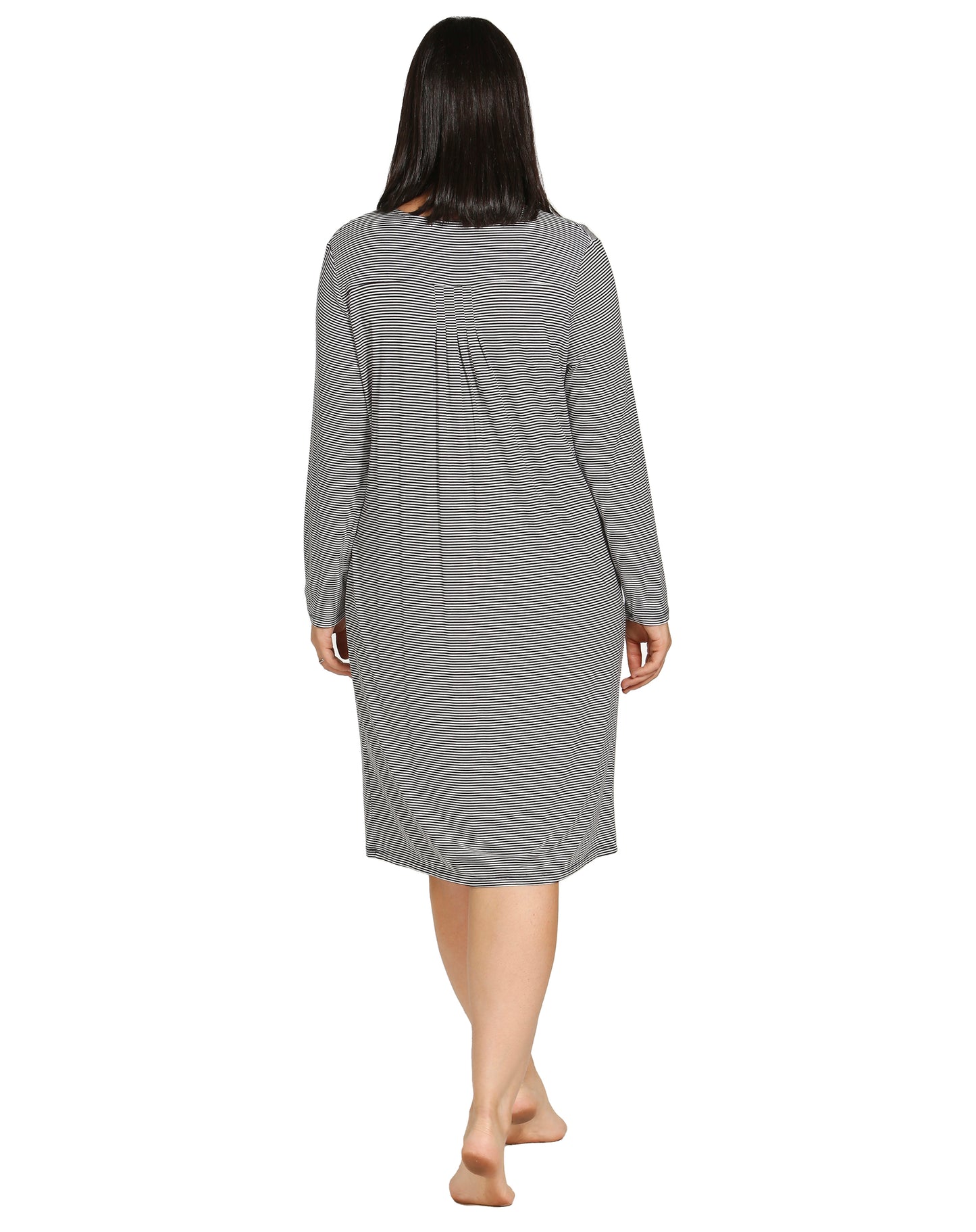 STRIPE NIGHTIE / NAVY- Y601