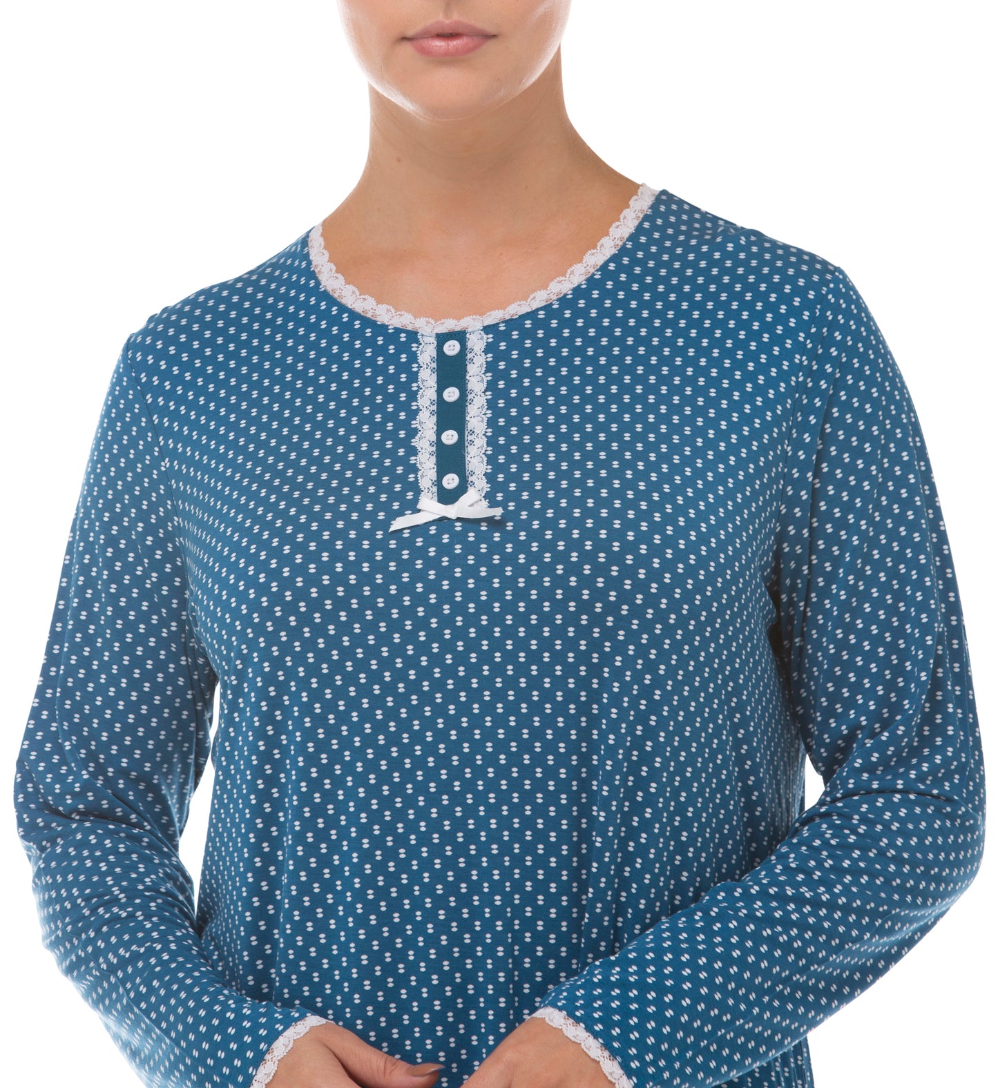 SPOT NIGHTIE PEACOCK - Y644