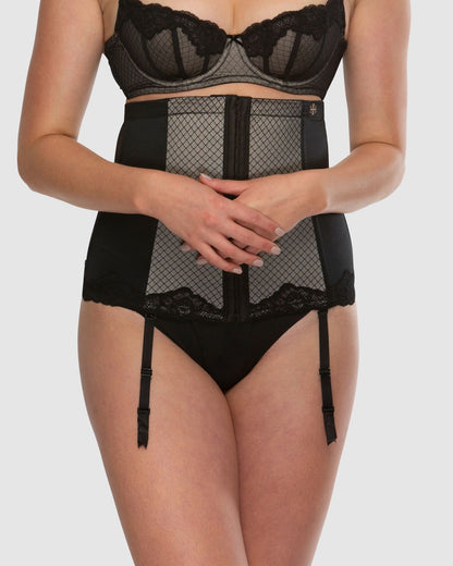 Whisper Firm Control Waist Cincher - HH056 - Black
