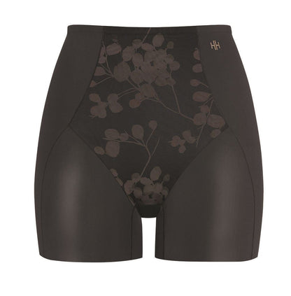 Eden Floral Medium Control Boyleg - HH041 - Black