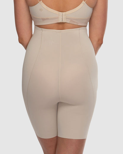 Eden Floral Medium Control Thigh Shaper - HH043 - Nude