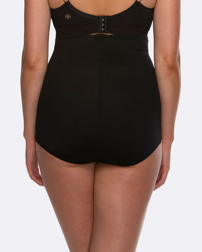 Eden Geo Medium Control High Waist Brief - HH042 - Black