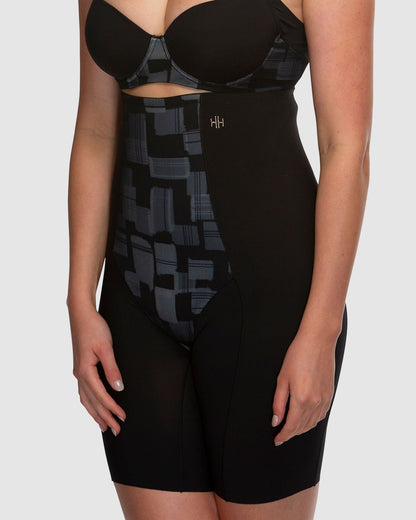 Eden Geo Medium Control Thigh Shaper - HH043 - Black