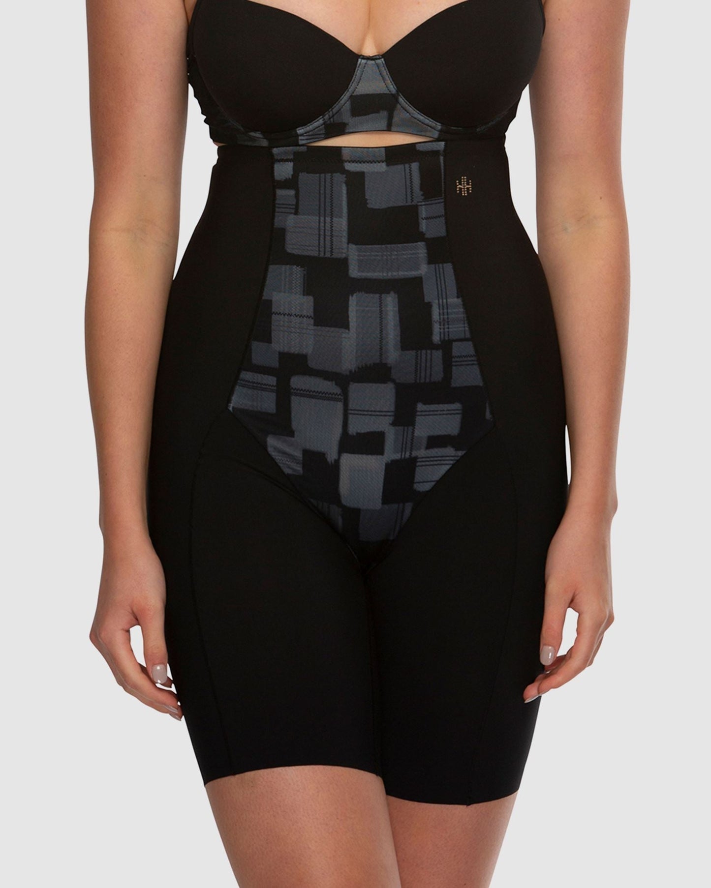 Eden Geo Medium Control Thigh Shaper - HH043 - Black
