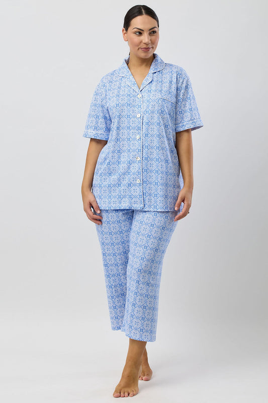 BAROQUE 3/4 PJ SET INDIGO - SK108B5