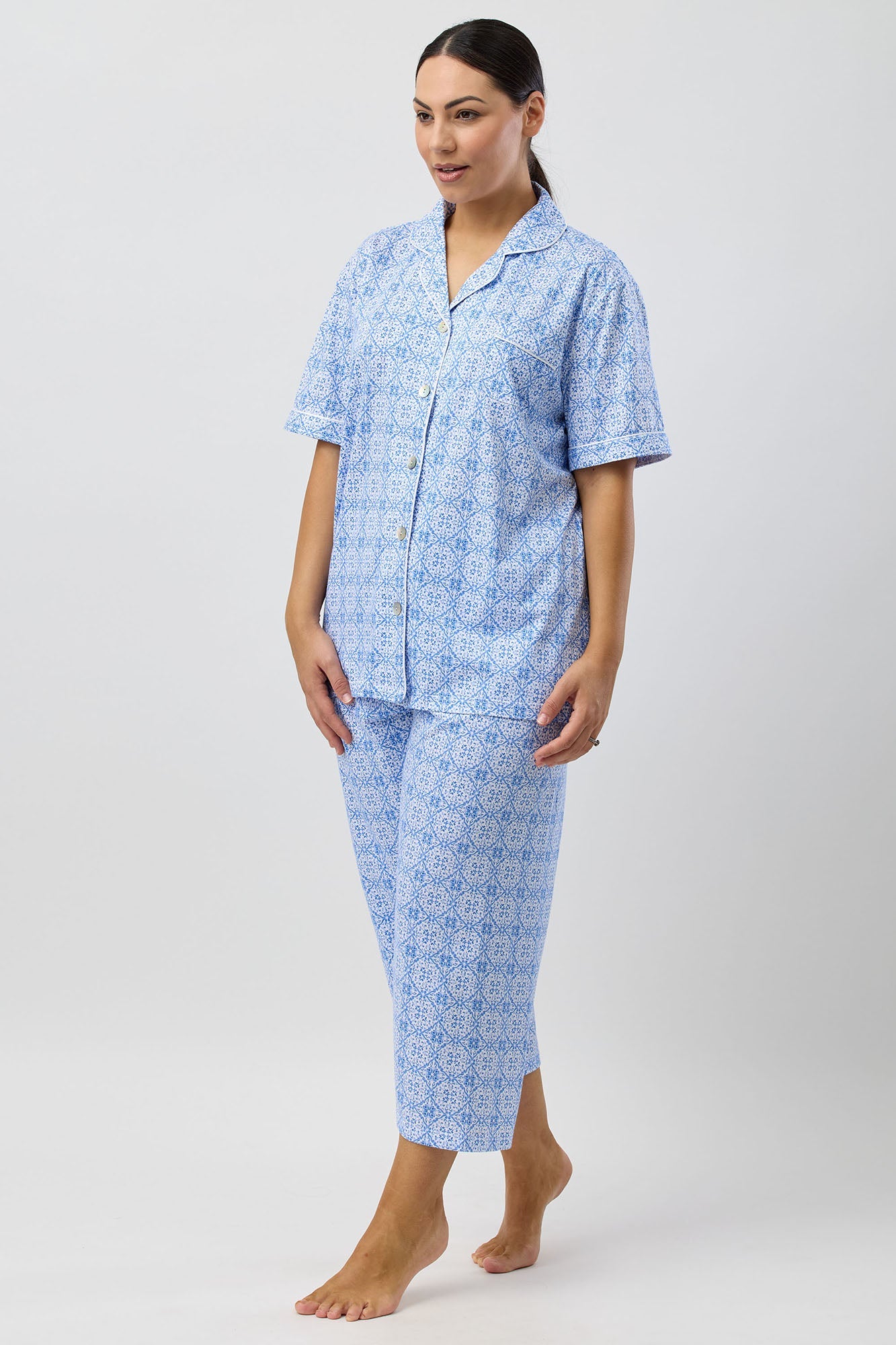 BAROQUE 3/4 PJ SET INDIGO - SK108B5